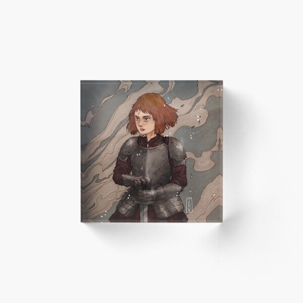 Girl Knight Acrylic Block