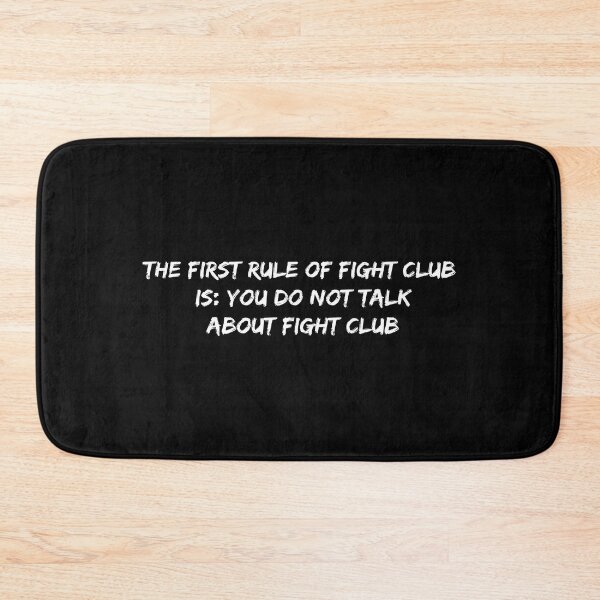 Item preview, The first rule of Fight Club is: You do not talk about Fight Club designed and sold by alyaST14.