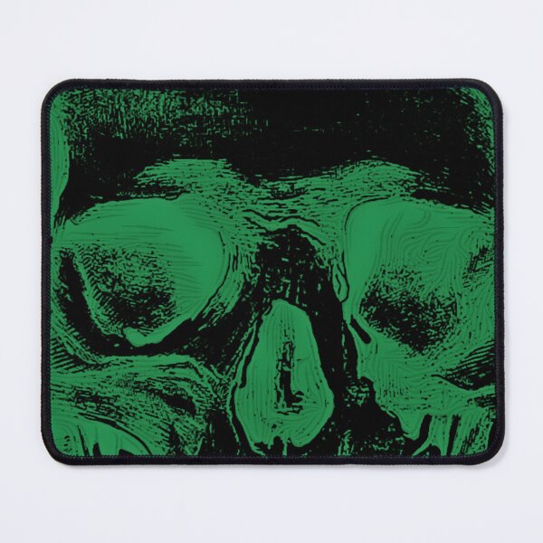 Item preview, Black Green Skull and Skulls: Edited Vintage Style Skull Engraving By Emma Dent (1877) designed and sold by TeachUrb.