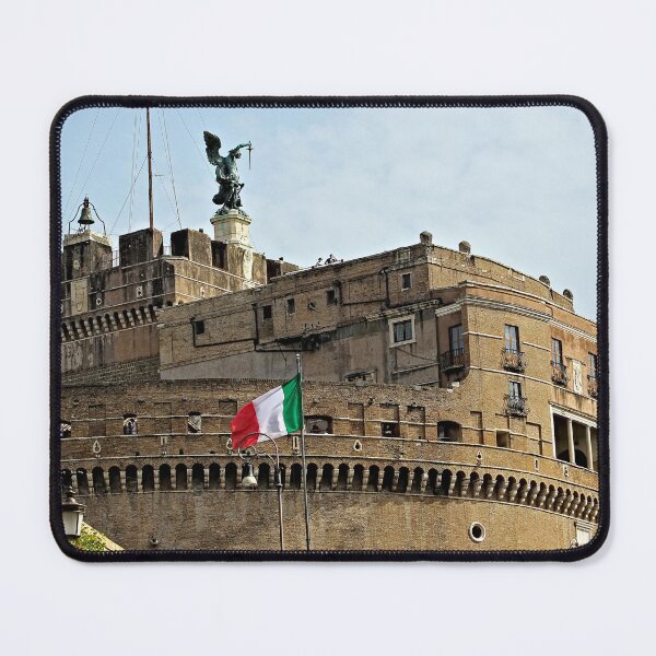 Item preview, Mausoleum of Hadrian Castle of the Holy Angel, Italian Flag, Rome Italy designed and sold by worldways.