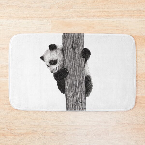 Item preview, Young panda clinging to a tree designed and sold by SylvieG18.