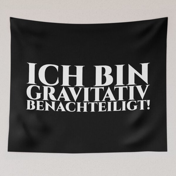 Item preview, I AM GRAVITATIVELY DISADVANTAGED - white lettering designed and sold by pASob-dESIGN.