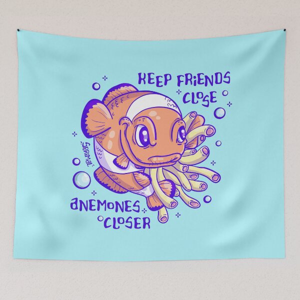 Item preview, Clownfish pun keep friend close, anemones closer designed and sold by SPIRIMAL.