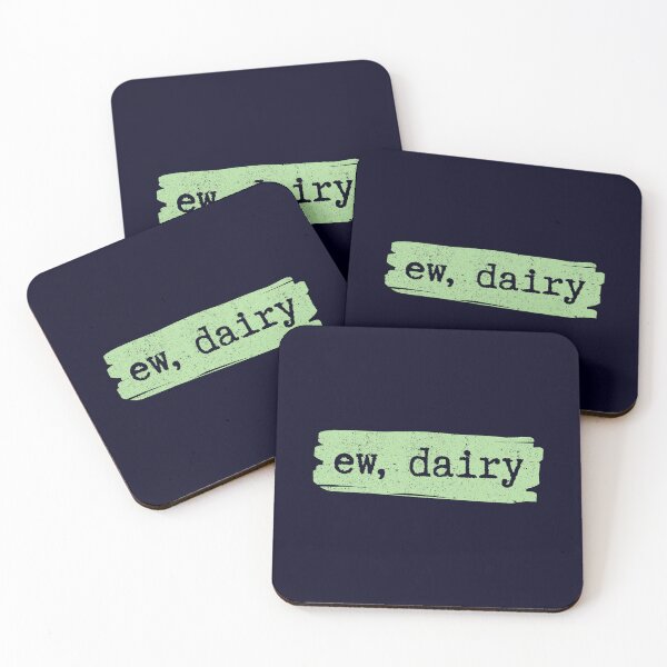 Item preview, Ew, Dairy - Fun Vegan and Plant Based Vintage Humor designed and sold by GreenSlate.