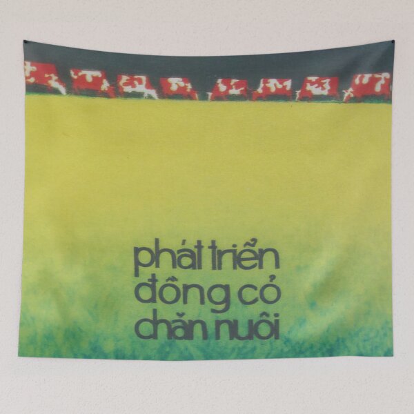 Item preview, Vietnamese Poster: Broadening Meadows Phát triển đồng cỏ chăn nuôi designed and sold by Onodera.