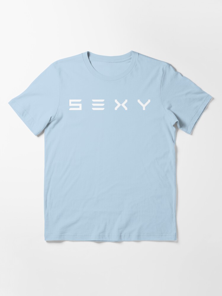 Thumbnail 3 von 7, Essential T-Shirt, S3xy Tesla Cars Sexy Modell S, 3, X und Y T-Shirt mit weißem Aufdruck designt und verkauft von LeonaHertle.