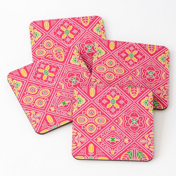 Item preview, red bandhani designed and sold by ritusdesigns.