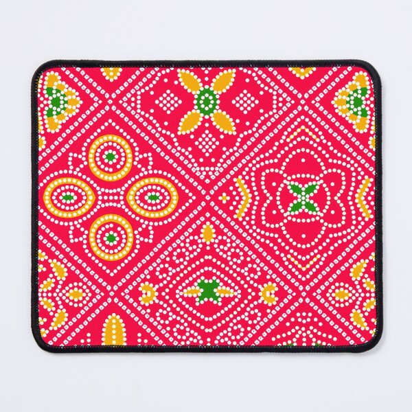 Item preview, red bandhani designed and sold by ritusdesigns.