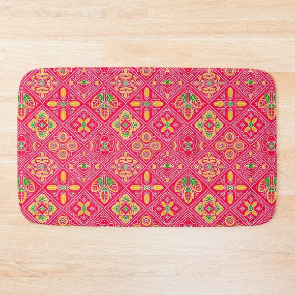Item preview, red bandhani designed and sold by ritusdesigns.