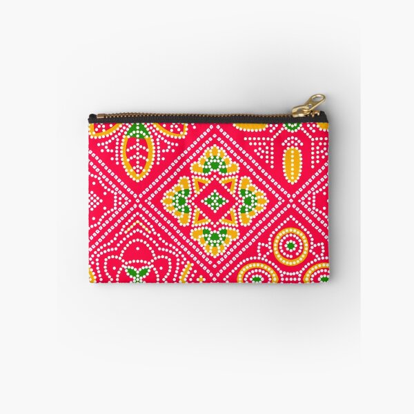 Item preview, red bandhani designed and sold by ritusdesigns.