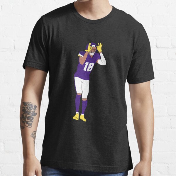 Nike Men's Minnesota Vikings Justin Jefferson #18 Black T-Shirt