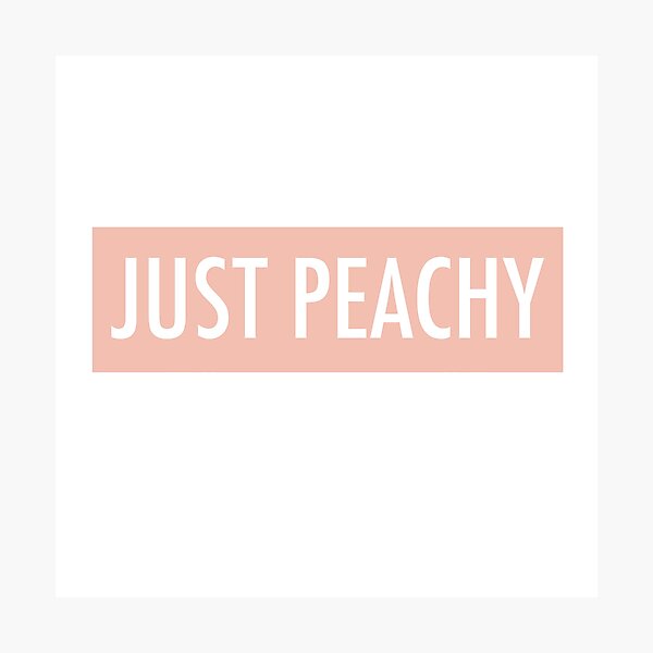 Just Peachy Photographic Print