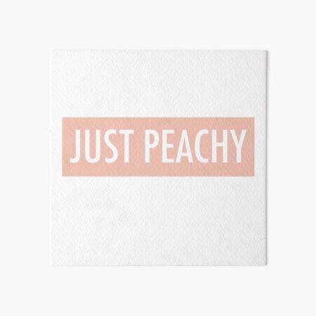 Just Peachy Art Board Print
