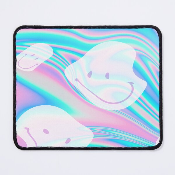 Item preview, blue and pink liquid melting emoji pattern designed and sold by Beeroclock.