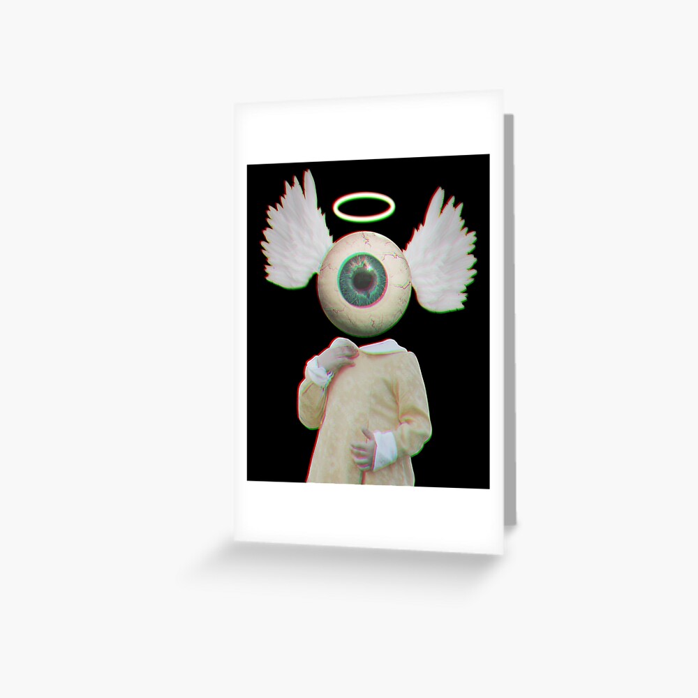 weirdcore dreamcore eye aesthetic Greeting Card for Sale by Burninggra55