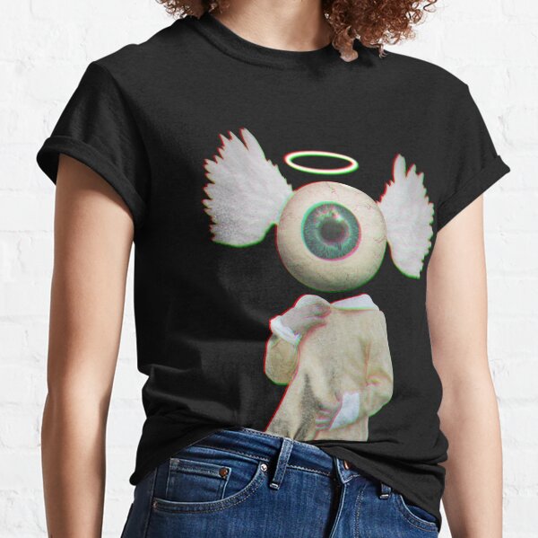  Weirdcore - Camiseta estética con ojos de hongos