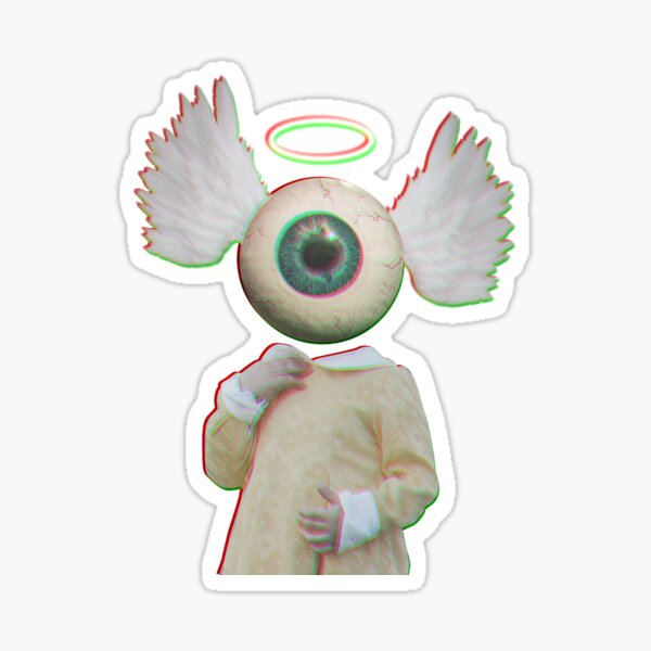 weirdcore eye fairycore creepy sticker by @amethystbones