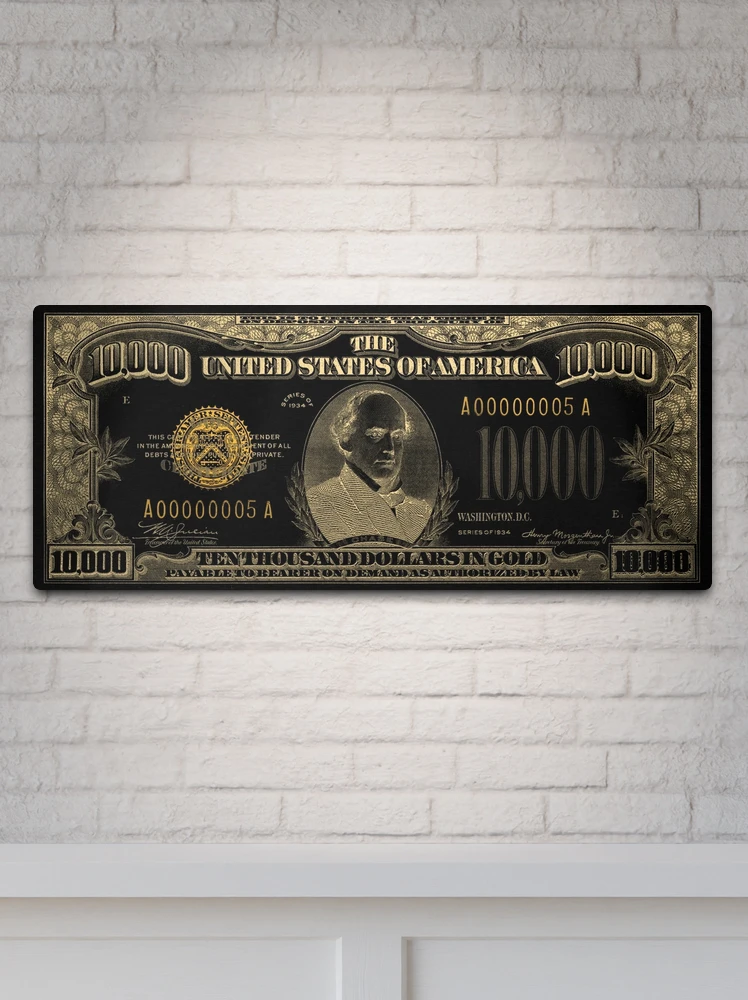 U.S. Ten Thousand Dollar Bill - 1934 $10000 USD Treasury Note