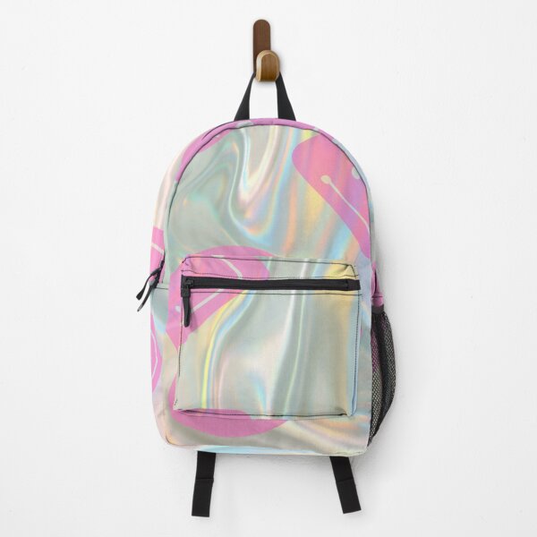 Item preview, hologram liquid and melting pink emoji pattern designed and sold by Beeroclock.