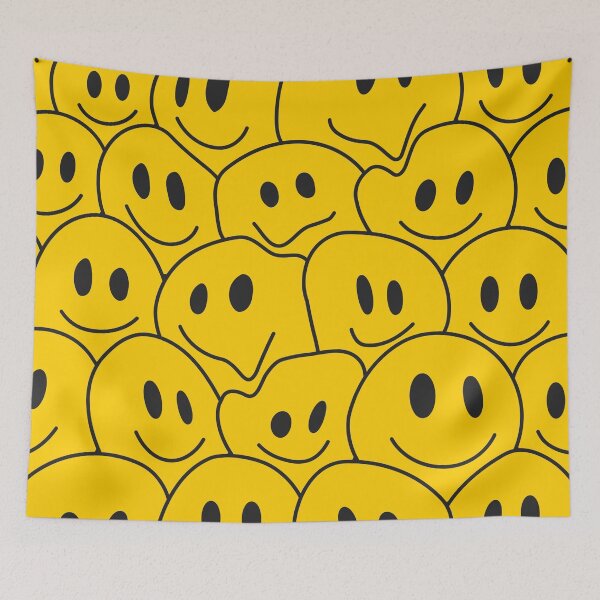 Item preview, yellow melting emoji pattern designed and sold by Beeroclock.