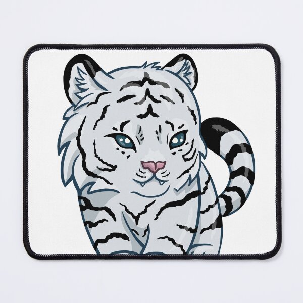Item preview, Cute Chibi Tiger White designed and sold by PlumeHarfang.