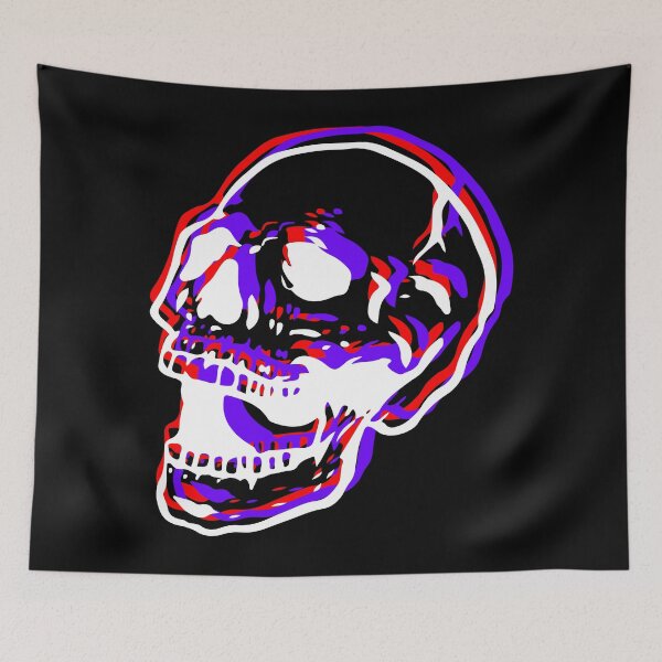 Item preview, Anaglyphic Skull 3D Graphic designed and sold by CreativeArts Studio.