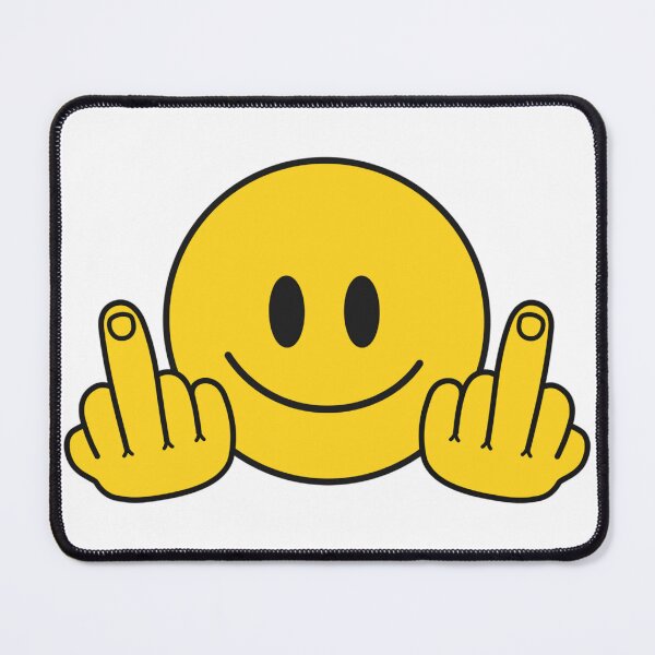 Item preview, yellow middle finger offensive Emoji designed and sold by Beeroclock.