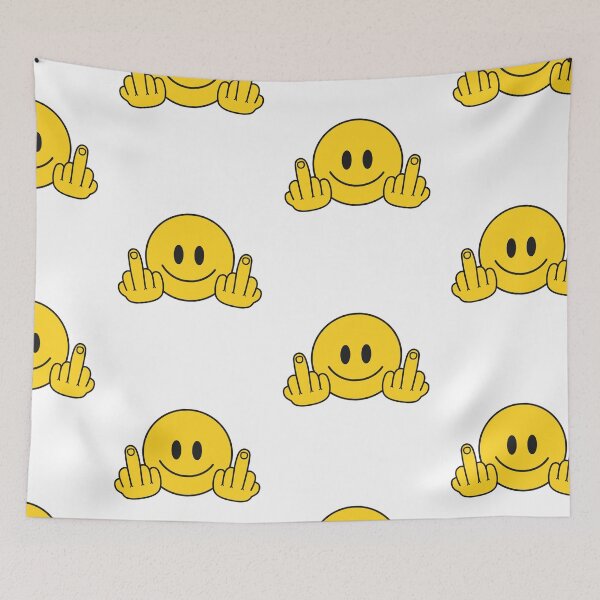 Item preview, yellow middle finger offensive Emoji designed and sold by Beeroclock.