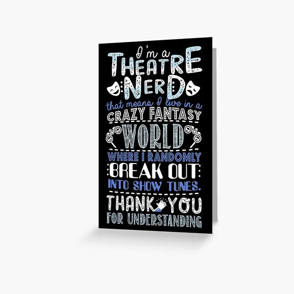 theatre birthday card