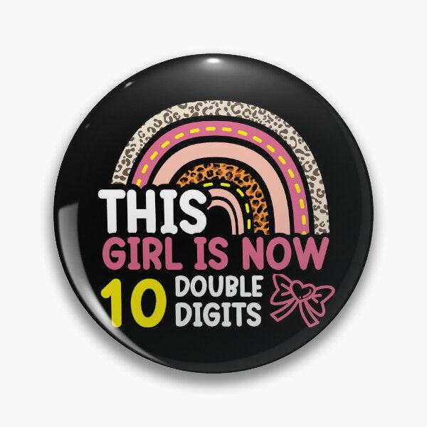 Item preview, This Girl is Now 10 Double Digits Birthday Boho Rainbow designed and sold by TH3--DESIGNER.