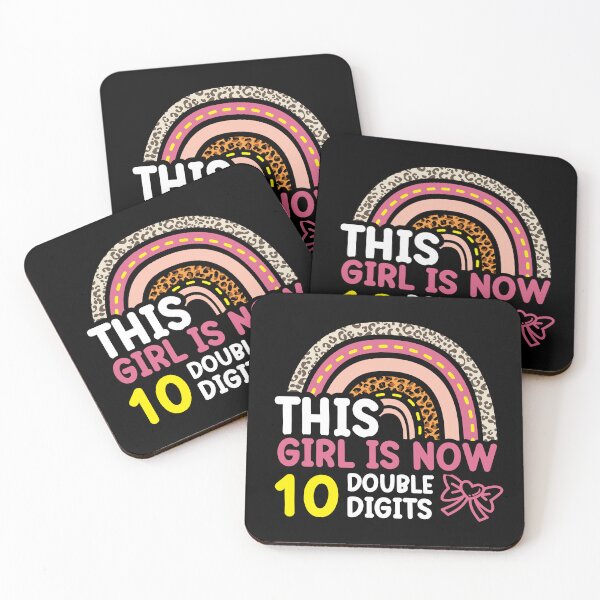 Item preview, This Girl is Now 10 Double Digits Birthday Boho Rainbow designed and sold by TH3--DESIGNER.