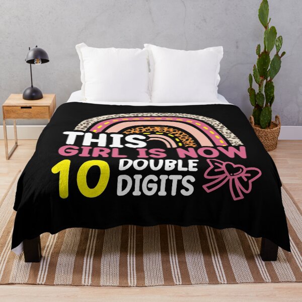 Item preview, This Girl is Now 10 Double Digits Birthday Boho Rainbow designed and sold by TH3--DESIGNER.