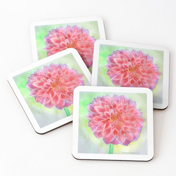 Item preview, Dahlia botanical portrait  designed and sold by drp24.