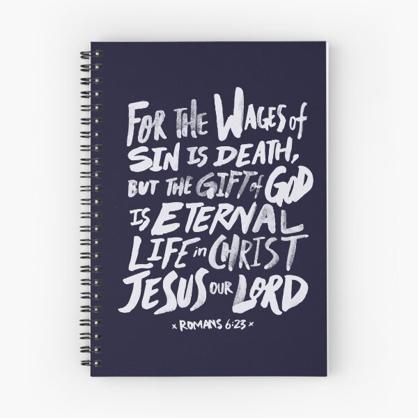Item preview, Romans 6: 23 x Navy designed and sold by theanointedhome.