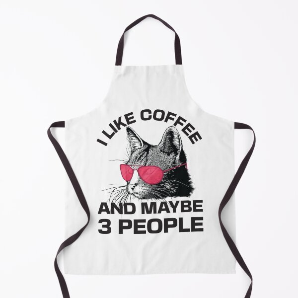 Item preview, I Like Coffee and Maybe 3 People Funny Cool Cat With Sunglasses designed and sold by dass-art.