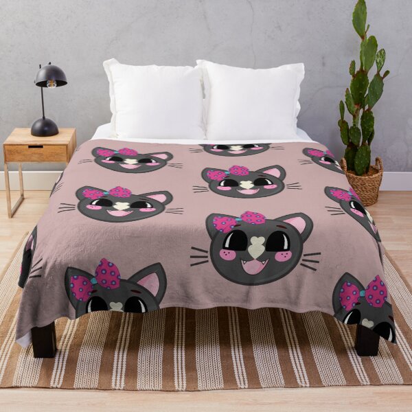 Item preview, Beautiful cute kitten with vintage style bow and heart nose designed and sold by EMIPRINCESS.