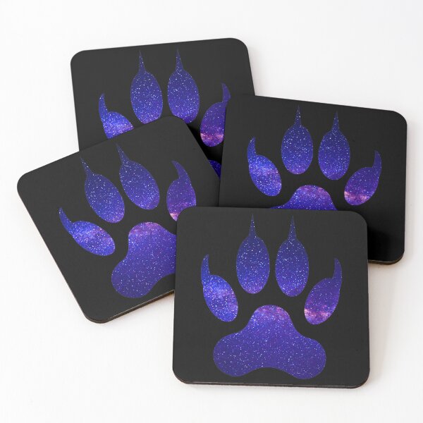 Item preview, Wolf Paw Blue and Pink Galaxy designed and sold by MMwolfdogden.