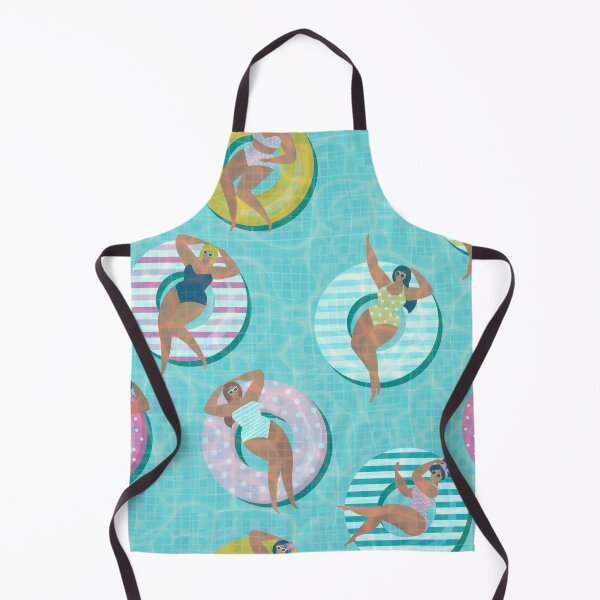 Item preview, vintage women swimming in pool pattern designed and sold by Beeroclock.