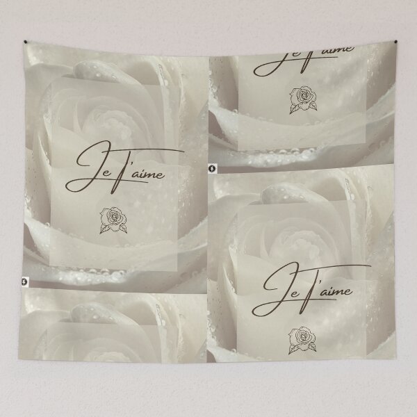 Item preview, JeT'aime White Rose Design designed and sold by ForscarlettPub.
