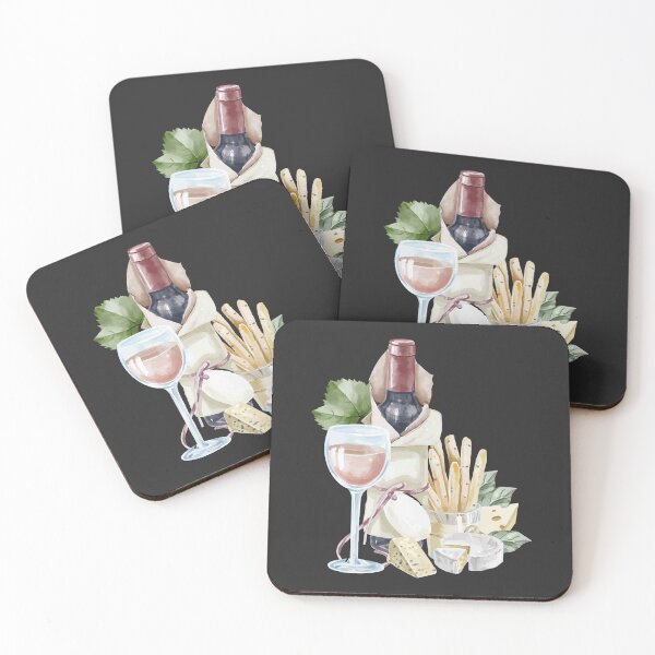 Item preview, Red Wine, Cheese and Crackers designed and sold by Alicia Chee.