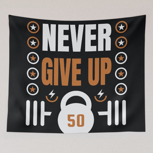 Item preview, Never Give Up | Inspirational Thoughts  designed and sold by CadDesignerr.