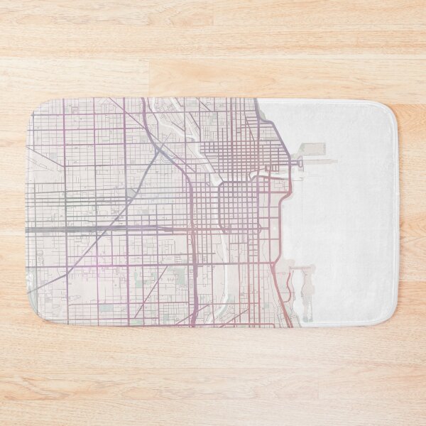 Item preview, Chicago Illinois Map, Charleston City, South Carolina USA City designed and sold by TheRedFinch.