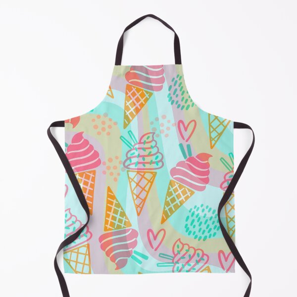 Item preview, pastel pink and blue swirl ice cream pattern designed and sold by Beeroclock.