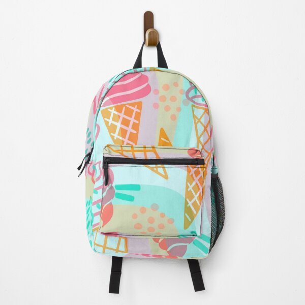 Item preview, pastel pink and blue swirl ice cream pattern designed and sold by Beeroclock.