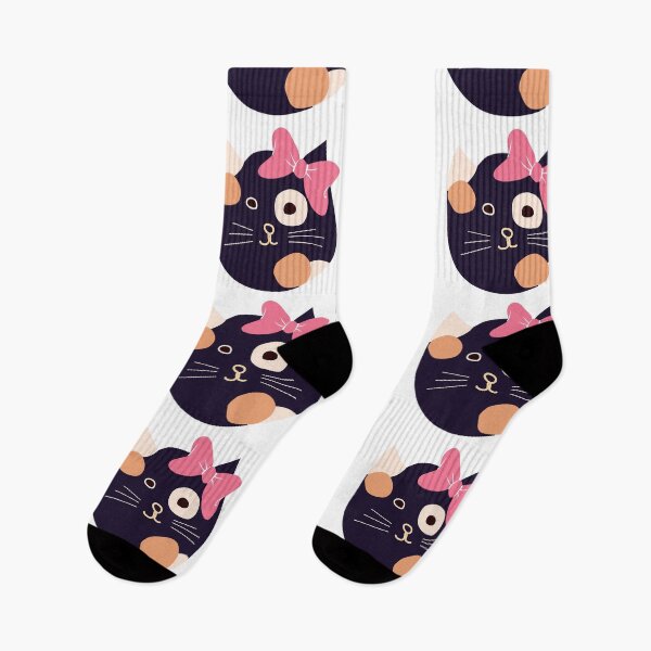 Item preview, Cat face with spots with bow. For different people, what is attractive is what is different. designed and sold by EMIPRINCESS.