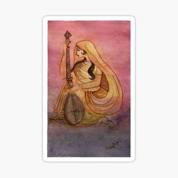 Buy Meera Bai: Absorbed in krishna devotion Handmade Painting by MANCHAL  SHARMA. Code:ART_7188_43628 - Paintings for Sale online in India.