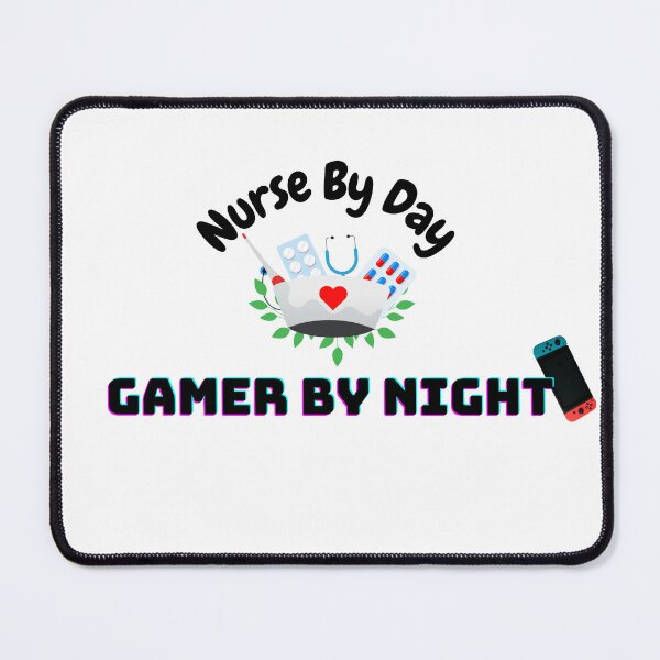 Item preview, nurse by day gamer by night designed and sold by yassminishop.
