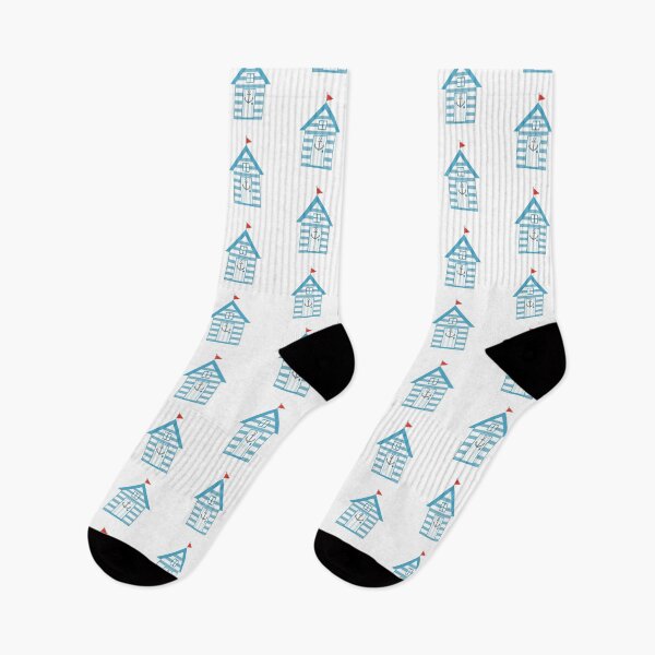 Item preview, Blue Beach Hut Pattern designed and sold by StudioShine.