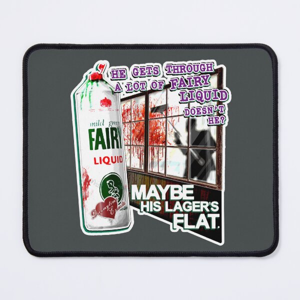 Item preview, JOLLY Gets Through a Lot of FAIRY LIQUID DOESN’T HE? MAYBE HIS LAGER’S FLAT - Ralph Jolly mops up blood - Mr Jolly Lives Next Door Inspired designed and sold by RetroTeeStudio.