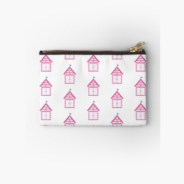 Item preview, Pink Beach Hut Pattern designed and sold by StudioShine.